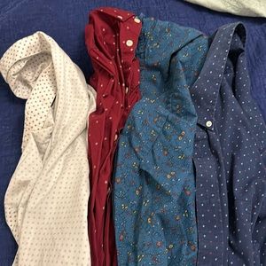 4 large men’s button down shirts